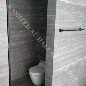 Silver Travertine-brushed @ INDEX TOWER-DUBAI