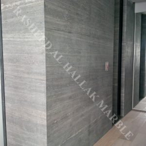 Silver Travertine-brushed @ INDEX TOWER-DUBAI