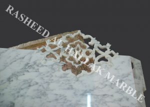 ARABESCATO WHITE MARBLE SITTING ROOM TABLE WITH WATERJET JALEE