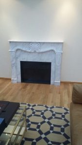 Statuario Carrara Marble Fireplace