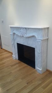 Statuario Carrara Marble Fireplace