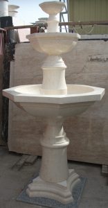 Beige Marble Fountain FOR ARMENIA VILLA