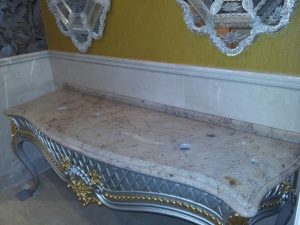 NERO PORTORO CONSOLE MARBLE PROFILED