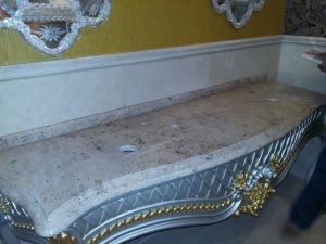 NERO PORTORO CONSOLE MARBLE PROFILED