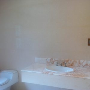 Master Bathroom Jacuzzi- Platinum Cream/Golden Spider Marble Works