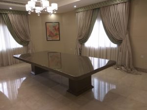 Olive Grey Marble Dining Table