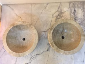 Light Emprador Marble Turkish Bath Bowl/Basin