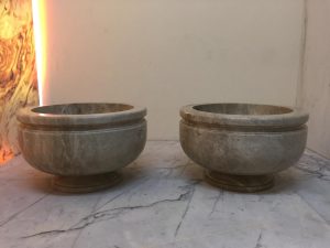 Light Emprador Marble Turkish Bath Bowl/Basin