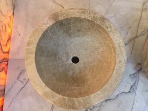 Light Emprador Marble Turkish Bath Bowl/Basin