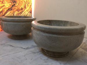 Light Emprador Marble Turkish Bath Bowl/Basin