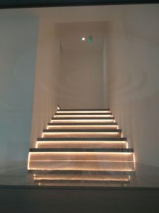 Wooden Grey Marble Stairs