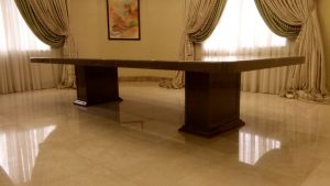 Olive Grey Marble Dining Table