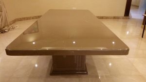 Olive Grey Marble Dining Table