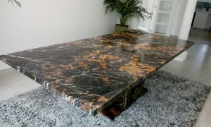 Black and Gold Marble Dinning Table