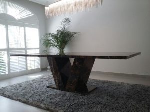 Black and Gold Marble Dinning Table