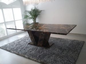 Black and Gold Marble Dinning Table