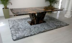 Black and Gold Marble Dinning Table