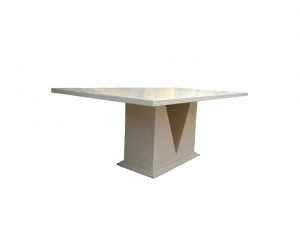 Platinum Cream Marble Dining Table