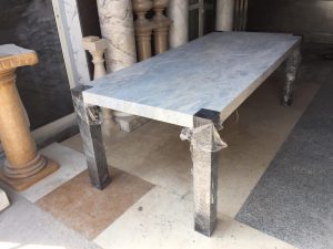 Dining Table- Fior Di Pesco grey marble