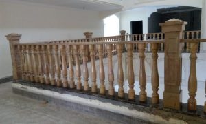 Yellow Sunset Marble Balustrades