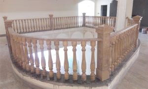 Yellow Sunset Marble Balustrades