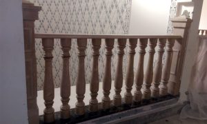 Yellow Sunset Marble Balustrades