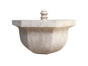 Crema Marfil Marble Fountain