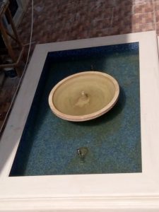 Beige Travertine Bowl Fountain