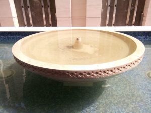 Beige Travertine Bowl Fountain