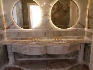 Green Onyx Wash Basin Counter