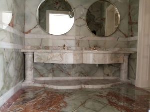 Green Onyx Wash Basin Counter