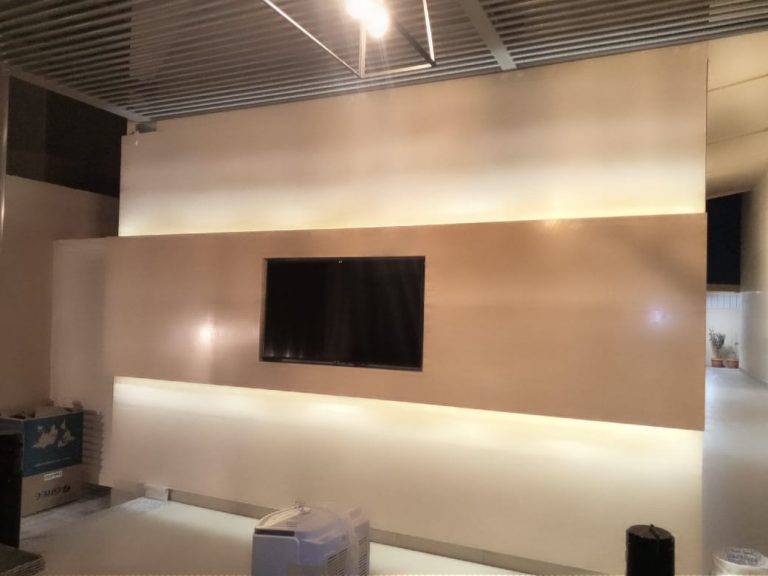 Television (TV) Wall Cladding BEIG TRAVERTINE  HONED