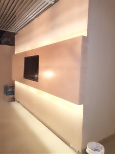 Television (TV) Wall Cladding BEIG TRAVERTINE  HONED