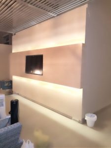 Television (TV) Wall Cladding BEIG TRAVERTINE  HONED