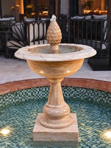 Fountain in Travertine at Madinat Jumairah Dubai