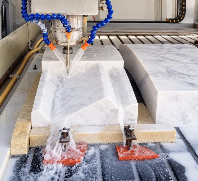 CNC-Marble-Carving-with-Coolant-Spray